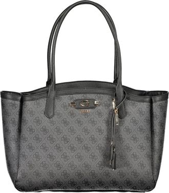 Guess Lindsey Tote Bag - Dames - Shoppers - Zwart - ONE Size - Leer - Tassen