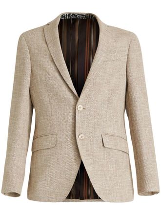 Etro single-breasted tailored blazer - Neutrals