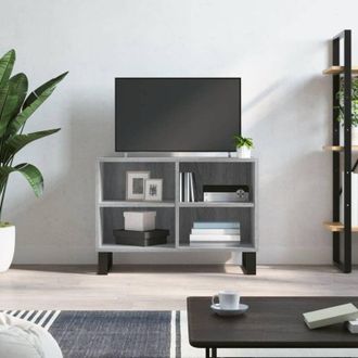 vidaXL Vidaxl - Mueble De Tv Madera De Ingenier&iacute;a Gris Sonoma 69,5x30x50 Cm