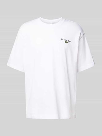 Lacoste Loose Fit T-Shirt aus reiner Baumwolle in Weiss, Gr&ouml;&szlig;e XXL