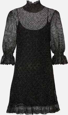 Chlo&eacute; Chlo&eacute; Abito corto in lam&eacute; con volant