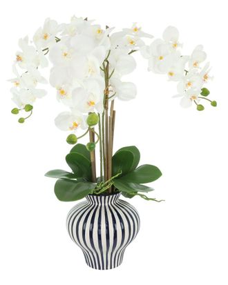 Creative Displays Inc. Orchids Arranged In Decorative Ceramic Vase
