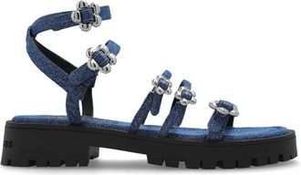 Marc Jacobs Sandalen Daisy - Dames - Sandalen - Blauw - 40 EU - Leer - Schoenen