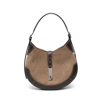 Ralph Lauren Polo ID Panelled Suede Shoulder Bag