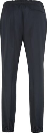 Ermenegildo Zegna Mens Wool Blend Pants Blue Trousers