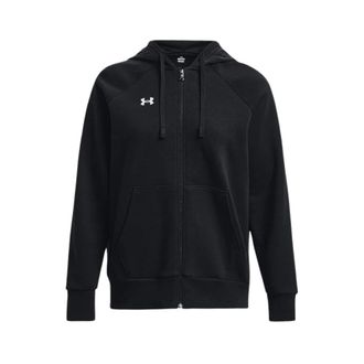 Under Armour Zwarte Sweaters met Capuchon en Rits - Dames - Vesten met rits - Zwart - S - Hoodies & sweatvesten