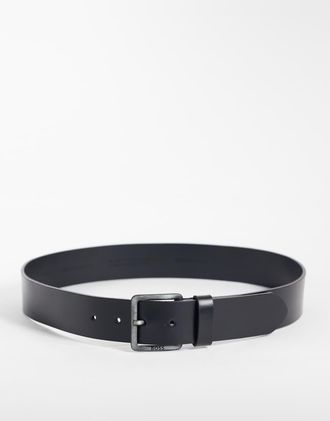 HUGO BOSS BOSS Black Jeeko cintura in pelle nera-Nero
