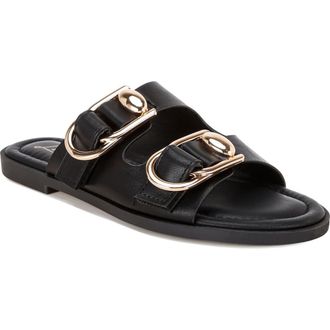 London Rag Amamhi Slide Sandal in Black at Nordstrom Rack, Size 6.5