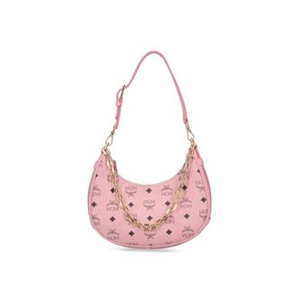 MCM aren Crescent Hobo Bag