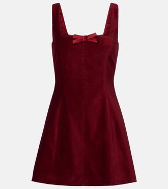 Markarian Brooke cotton velvet minidress