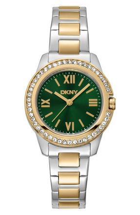 DKNY L 105 Bracelet Watch in Dark Green at Nordstrom