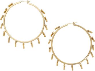 Ramy Brook Carrie Charm Hoop Earrings in Gold at Nordstrom, Size No Size