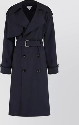 Bottega Veneta belted double-breasted wool trench coat