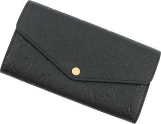 Louis Vuitton Noir Monogram Empreinte Long Wallet (Tri-Fold) (Pre-Owned)