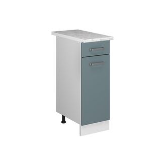 Vicco Mueble Bajo Universal R-line, Gris Azulado, 30 Cm Con Caj&oacute;n, Con Encimera Vicco