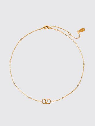 Valentino Garavani Collana girocollo in ottone con pendente VLogo Signature