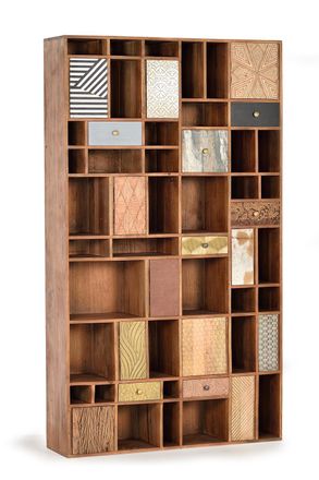 Giner&Colomer Estanter&iacute;a madera de mango color nogal claro