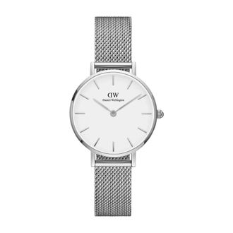 Daniel Wellington Elegante Zilveren Dames Petite Horloge - Dames - Horloges - Grijs - ONE Size - Accessoires
