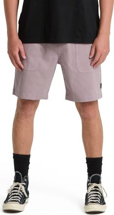 Billabong De la Cruz Water Repellent Corduroy Shorts in Quail at Nordstrom, Size X-Large