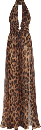 Philipp Plein Lange Jurk Leopard
