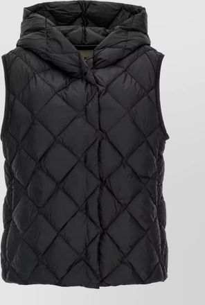 Max Mara quilted hooded puffer vest