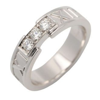 Tiffany & Co. Silver Clear White Gold (18K) Band Ring (Pre-Owned)