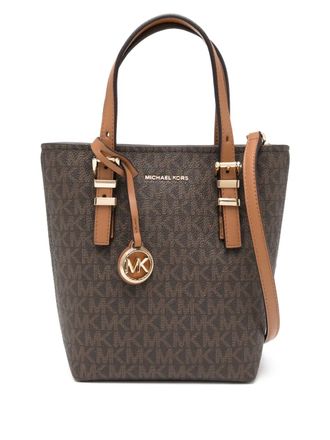 Michael Kors Quinn tote bag - women - PVC/Polyester - One Size - Brown