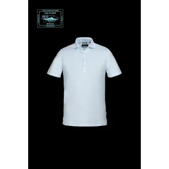 Moorer MenS Light Blue Polo Sweater, Size 46