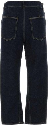 Moschino Womens Blue Stretch Denim Jeans Blu Exterior: Cotton Elastane