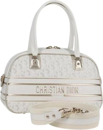 Dior Pre-owned Leren Handtas - Dames - Vintage Handtas - Wit - ONE Size - Leer - Vintage