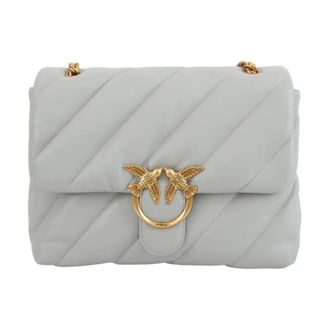 Pinko Pinko, Dames, Tassen, Grijs, Maat: ONE Size Leer