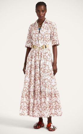La DoubleJ San Pietro Dress in Fern White at Nordstrom, Size X-Large