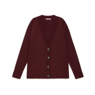 Maliparmi Cardigans, female, Red, Size: XS Cashmere Merinos Cardigan