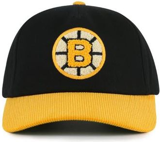 American Needle Mens American Needle Black/Gold Boston Bruins Burnett Adjustable Hat at Nordstrom