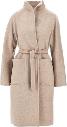 Max Mara Cashmere drap midi coat Woman 40