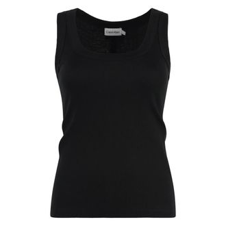 Calvin Klein Dames, Tops, Zwart, Maat: S Katoen