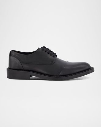 Karl Lagerfeld Men & apos;s Braided Welt Cap Toe Derby Shoes