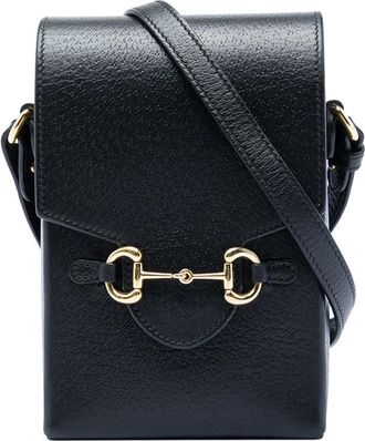 Gucci Pre-owned Gucci Mini Leather Horsebit 1955 Crossbody Unisex DQ8YLUNSSAJQ0GOE