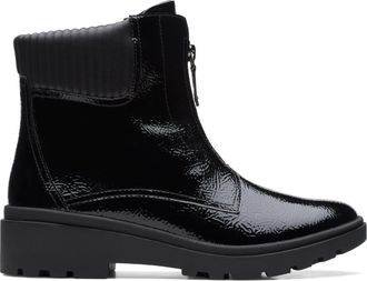 Clarks Calla Zip in Black Synthetic