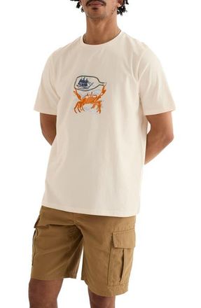 Seasalt Cornwall Midwatch Graphic Organic Cotton T-shirt in Summer Nautical Chalk at Nordstrom, Size Xx-Large