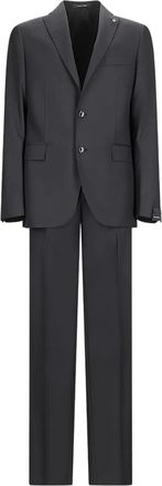 Tagliatore Completo monopetto in misto lana - Nero