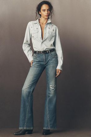 Pilcro Essential Mid-Rise Flare Jeans