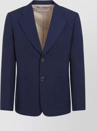 Valentino wool jacket patch pockets