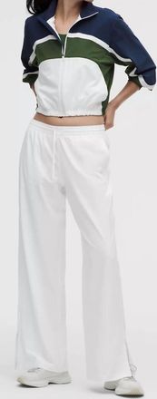 lululemon Court Rival Wide Leg Track Pant In White