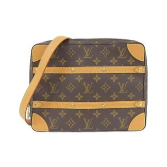 Louis Vuitton Pre-owned Soft Trunk Messenger Monogram Schoudertas - Dames - Pre-owned - Bruin - Maat: ONE Size