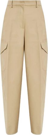 Givenchy Pantaloni Cocoon In Cotone E Lana Con Tasche-Donna
