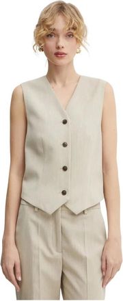 By Malene Birger Gilet Occa - - Jackets - Donna - Beige - M