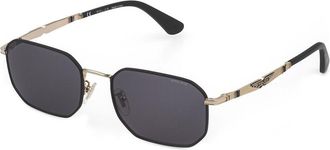 Police SPLE08N 0302 Mens Sunglasses Gold Size 54