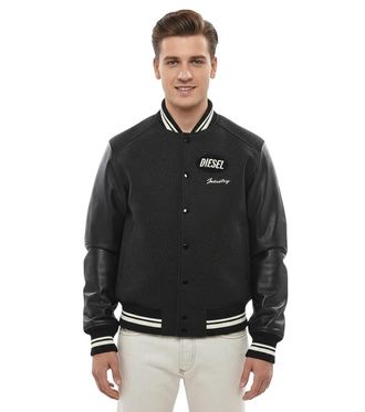 Diesel Black Logo Bomber Jacket