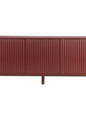 Kenay Home Aparador efecto madera rojo 150 x 75 cm